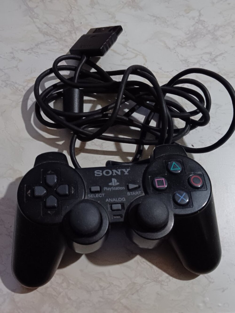 PS2 Black Dualshock 2 Controller OEM Sony Playstation 2 Original